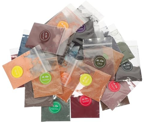 SEWACC 2 Piezas 32 Polvo De Teñido Anudado Recargas De Poder De Tinte Kit De Tinte En Polvo Niños Lazos Kit De Teñido Anudado a Granel Recargas De Tinte De Corbata Atar Verde Directo Etc