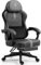MEENICE Silla de gaming con gel de refrigeración, sillón de juegos de masaje, silla ergonómica de juego de alta espalda ónix