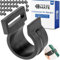 C-Klemmen für Innenzelt Stangen, 24 Stück, Schwarz, Kunststoff, für bis Ø 25 mm Stangen und 25 mm breites Gurtband, Haken Clip für Outdoor Zelt, Vorzelt, Markise, Plane, Stangenclip, Befestigungshaken
