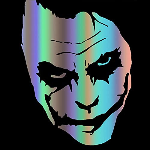 Aufkleber Joker Auto Aufkleber Auto Aufkleber Wasserdichte Aufkleber auf dem hinteren Stoßfängerfenster Vinyl Die Schnitte Kein Hintergrund(Colorful,19x25 cm)