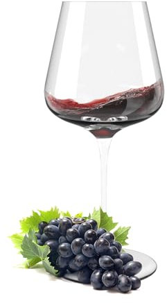Juego de 4 copas de vino tinto sopladas a mano, 685 ml, cristal premium sin plomo, copas grandes para Cabernet, Burdeos, Merlot, aptas para lavavajillas, regalo de copas de vino elegantes