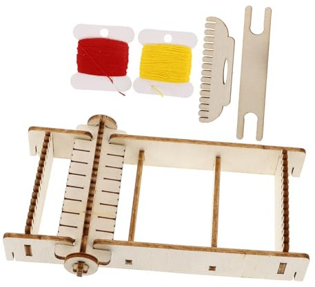 VILLCASE Kognitives Webspielzeug Webrahmen Aus Holz Für Jugendliche Kreatives Bastelset