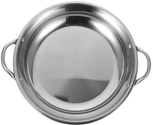 HEMOTON Edelstahl-Wok Kleiner Haushalts-hot Pot Pan Für Küche Restaurant Einfache Bedienung Und Reinigung Robustes Material Sicherer Gebrauch Praktisches Design Für Hot Pot Zubereitung