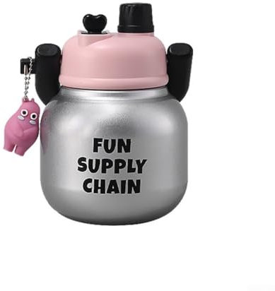 The Perfect Adventure - Botella de agua de acero inoxidable (680 ml), color gris plateado