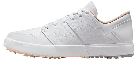 Jordan NU Retro 1 G Golf Shoes (White/Washed Coral), White/Washed Coral, 13 UK