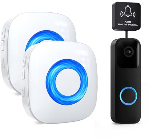 Seektain Wireless Doorbell Chime - Compatible with Google Nest Doorbell (Wired, 2nd Gen& 3rd Gen) - NOT Compatible with Google Nest Doorbell (Battery) (1 Video Doorbell Extender 2 Receivers）