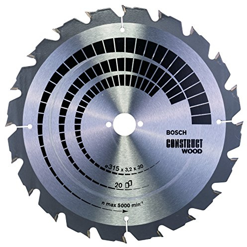 Bosch Professional 1x Lama per sega circolare Expert for Construct Wood (per legno da costruzione, 315 x 3.2 x 30 mm, 20 denti, Accessorio Sega Circolare)