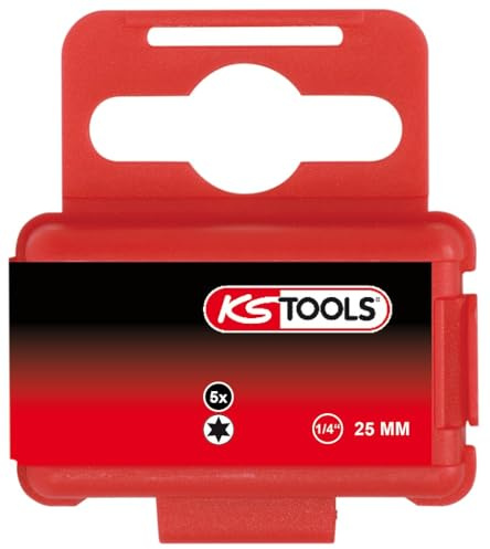 KS Tools 1/4' CLASSIC Bit TX, 25mm, T9, 5er Pack