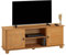 IDIMEX Meuble TV Belfort Banc télévision de 134 cm en Bois Style Campagne avec 2 Portes et 2 niches, en pin Massif Finition teintée et cirée