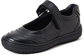 Geox Girl J Hadriel Girl I Ballerina, Black, 9 UK Child