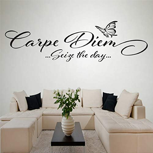 Carpe Diem Seize The Day Wandaufkleber, abnehmbarer Vinyl-Aufkleber