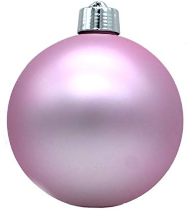 DARO DEKO Weihnachts-Kugel XXL Ø 20cm - 1 Stück rosa matt