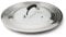 HOMVIDA Stainless Steel Universal Lid for Pans Pots Fits 8.25 9 10 11 12 Inch Cast Iron Skillets Frying Pans Woks - Design with Heat Resistant Handle and Vent Hole - Black Handle