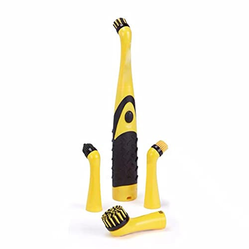 Power Scrubber Electronic Household Cleaning Brush Spin and Shower Scrubber with 4 Brush Heads for Kitchen and Household Cleaning