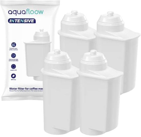 Aquafloow Ersatzwasserfilter für Siemens Kaffeevollautomat EQ6, EQ9, EQ500, TZ70003, TZ70033, Brita Intenza 575491, Bosch TCZ7003, TCZ7033, 467873 (4 Stück)