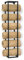 DanDiBo Handtuchhalter Bad Wand Metall Schwarz 96243 Modern Handtuchregal Wandmontage Wandhandtuchhalter Badezimmer