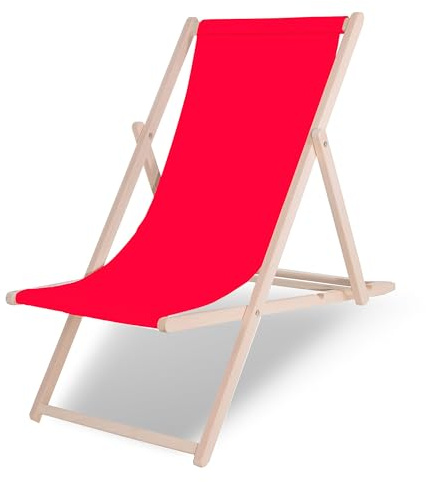 SPRINGOS Sonnenliege klappbar Gartenliege wetterfest Massivholz Stabiler Liegestuhl klappbar mit 3-Fach Verstellbarer Rückenlehne für Garten Balkon wetterfeste Liege