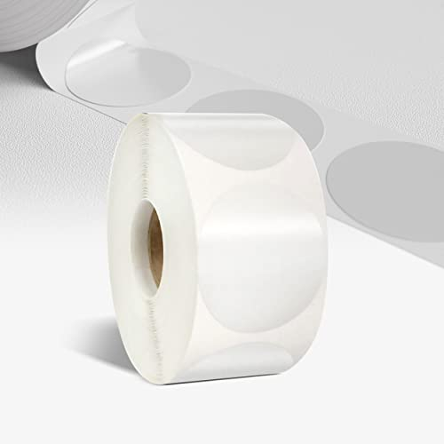 colortouch Klebepunkte Transparent Aufkleber für Verpackung - 1000 Stück 3 cm Durchmesser - Transparent Selbstklebende Sticker Siegel Etiketten Rolle Kreis Verschluss für Umschläge Schachteln