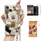 Hosiss Cartoon-Schutzhülle für iPhone 13 15.4 cm (6.1 Zoll) mit HD-Displayschutzfolie, Mickey Mouse mit Handgelenkschlaufe, Kickständer, Metallkette, stoßfest, Schutz für Mädchen und Frauen