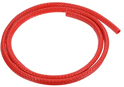 PATIKIL 1mx6mmx8mm Gummi Kante Verkleidung Metall Scharfe Deck Kantenschutz U Channel Guard Eckschutz Dichtung Streifen für Skateboard Tisch Tür Fenster Rot