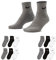 Nike 6-18 Paar Socken Damen Herren Weiß Schwarz Kurz Sportsocken Größe 34 36 38 40 42 44 46 48 50 Sparset SX7677, Größe:38-42, Sockenfarbe:4 Paar weiss - 4 Paar grau - 4 Paar schwarz