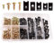 170pcs U-Clip & Schraube Sortiment Automotive U-Mutter und Schraube Kombination Set für Armaturenbrett Türverkleidung Innenverkleidung