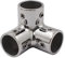 Handlauf Edelstahl, 25mm T-Rohr Rohrverbinder, 3-Wege Eck Handlauf Armatur für Boote, Marine Qualität, Handlauf Armatur für Yachten