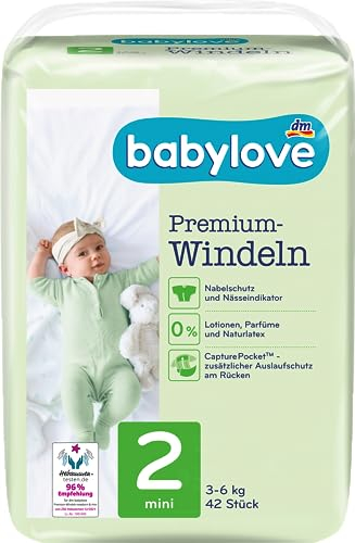 Babylove Feuchttücher und co (2er Pack, Premium Windeln Gr. 2)