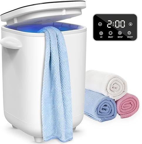 HORUSLY 40L Towel Warmer Bucket for Bathroom, Luxury Towel Warmer with LED Display, Fragrance System, Auto Shut Off, Bath Towe, Towels, Bathrobes, Blankets, PJ’s