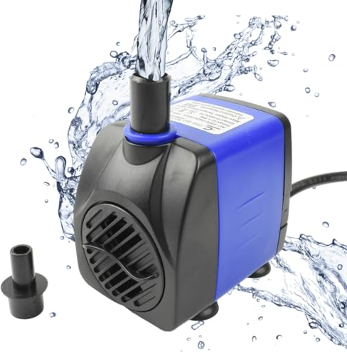 Conquerall AC 220V 92GPH 5W 360L/H Bomba sumergible silenciosa para peceras estanques acuarios hidroponía y fuentes para mascotas
