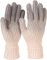 styleBREAKER Damen Strick Handschuhe mit Farbverlauf Muster, Winter Ombré Strickhandschuhe, Fingerhandschuhe 09010045, Farbe:Grau-Beige