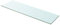 Camerina Regalboden Glas Transparent 100 cm x 30 cm Glasplatte Tisch Schminktisch Unterlage
