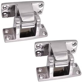 Aiyomi Industrial Bisagras para Puertas Frigoríficas 180 Grados Bisagras para Hornos Pulido Bisagras De Acero Inoxidable Bisagras De Puerta Convexas (2 Piezas)