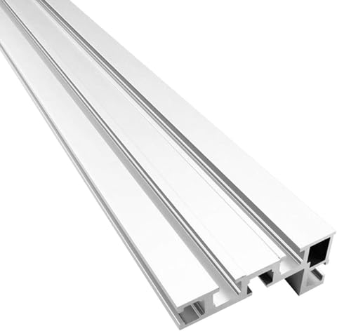 T Nut Schiene Gehrungsschiene, 75 Typ 1000MM T Schienen,Aluminium T-Nut Führungsschiene, DIY T-Nut Gehrungsschienenlehre, Holzbearbeitungs-Tischkreissäge Mini-T-Schiene für Zaunbefestigung