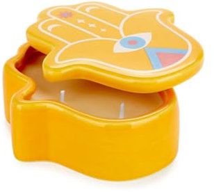 balvi Kerze Lucky Hand Farbe Gelb Die Hand als glückbringendes Symbol Wachs/Keramik