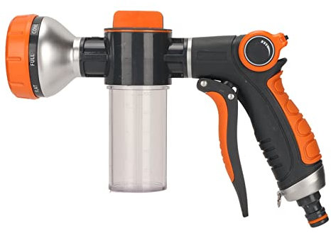 Pistolet de Pulv¨¦risation de Tuyau D'arrosage, Pulv¨¦risateur D'eau de Mousse de Jardin, Nettoyeur D'eau de Voiture, Tuyau Haute Pression, Pulv¨¦risateur de Mousse avec 8 Modes