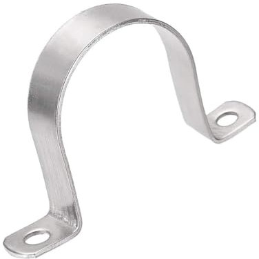 MACHSWON 63mm(2.5) Heavy Duty U-Bracket Pipe Clamp,304 Stainless Steel 2 Hole Rigid Pipe Strap Hanger Tube Tension Clips 2pcs