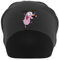 KarolioZonas Pink Dog Funny Unisex dünne Baumwoll-Mütze, Schwarz, Schwarz , Einheitsgröße