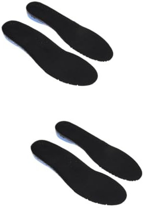 FOMIYES 2st Stoßdämpfende Innensohle Atmungsaktiver Schuh Unisex-einlegesohlen Für Schuhe Flache Fußsohle Höhe Erhöhen Einlegesohle Absorbieren Schweißeinlagen Plattfuß-einlegesohlen Black