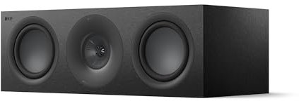 KEF Q6 Meta Passive Centre/LCR HiFi Speaker, Satin Black | Music | TV & Home Cinema | Gaming | 3-way Closed Box | 4 Uni-Q Driver with MAT | Dual 6.5 LF Drivers