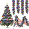 Guirnalda de Navidad LED 5 m - Iluminación para Árbol de Abeto, Puerta y Decoración Navideña - Con Oropel
