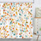 Bonhause Cortina de Ducha Boho Floral Hojas de Acuarela Coloridas Plantas Moderno Abstracta Cortina de Baño de Poliéster Impermeable Antimoho Lavable Cortina Ducha 180 x 180 cm con 12 Ganchos