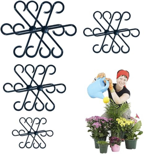 SGERUFZ 8 Pcs Supporto per Piante, Supporto Piante Monstera, Supporto Piante Interno, Bastone per Piante Rampicanti, Pieghevole per Monstera, Alocasia, Pomodori, Ortensie