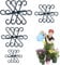 SGERUFZ 8 Pcs Supporto per Piante, Supporto Piante Monstera, Supporto Piante Interno, Bastone per Piante Rampicanti, Pieghevole per Monstera, Alocasia, Pomodori, Ortensie