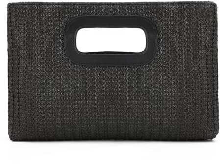 Freiesoldaten Straw Evening Clutch Handbag for Women Summer Beach Travel Crossbody Bag