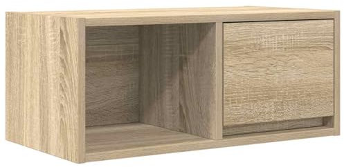 vidaXL Mobile Porta TV Rovere Sonoma 60x31x25,5 cm Legno Multistrato, Panca TV, Armadio Hi-Fi, Centro di intrattenimento, credenza TV