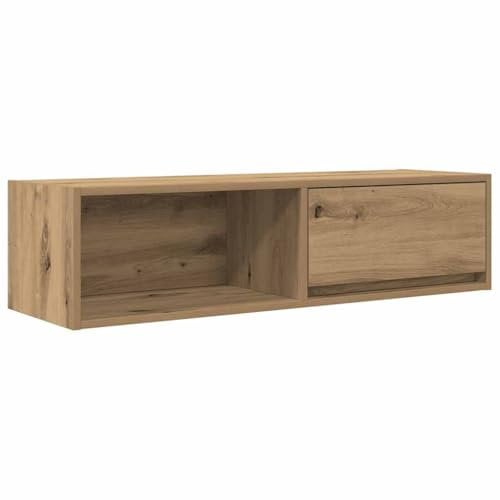 vidaXL Mobile TV Rovere Artigianale 100x31x25,5cm in Legno Multistrato, Panca TV, Armadio Hi-Fi, Centro di intrattenimento, credenza TV