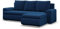 Mebligo - Ecksofa mit Schlaffunktion und 2 Bettkasten Grün 230x89x159 (BxHxT) FORESTA - Rechts Eckcouch, Sofas & Couches, Couch L Form, Cauchsofa, Sofa Wohnzimmer