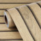 Pelar listones de madera y decoración de pared, tamaño 45 cm x 10 m, aplicación sin esfuerzo en superficies lisas (rejilla amarillenta beige)