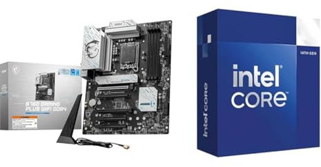 MSI B760 GAMING PLUS WIFI DDR4 carte mère Intel B760 LGA 1700 ATX + Intel Core i5-14400 Processore per sistemi desktop 14400 10 core